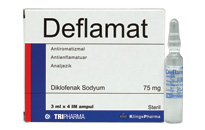 la Fotoraf: Deflamat-im 75 Mg 10 Ampul