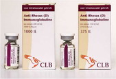 la Fotoraf: Anti-rhesus (d) Immunoglobuline