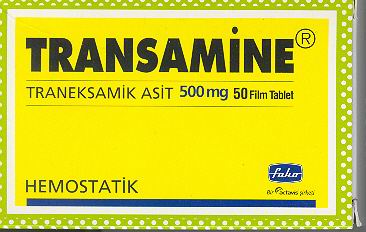 İlaç Fotoğrafı: Transamine %10 2.5 Ml 250 Mg 10 Ampul